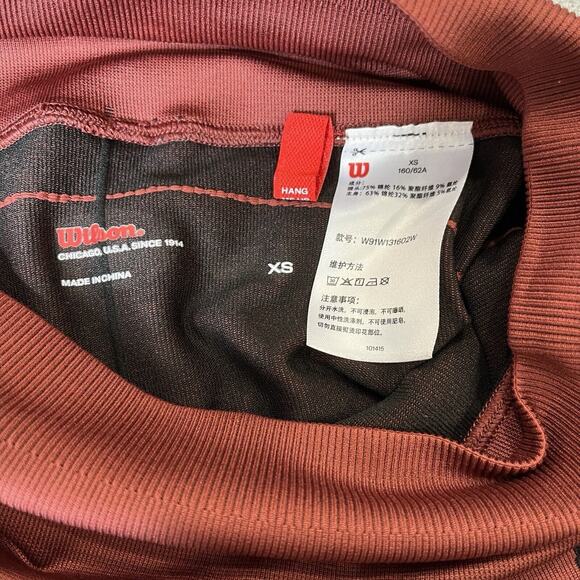 Wilson Athletic Shorts Long Running, Tennis, Active Orange Size Small - Picture 5 of 6